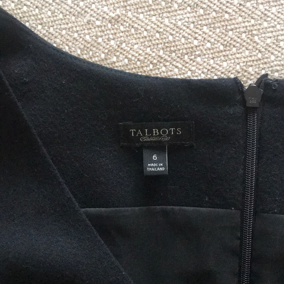 Talbots Black Wool Dress - Picture 3 of 5